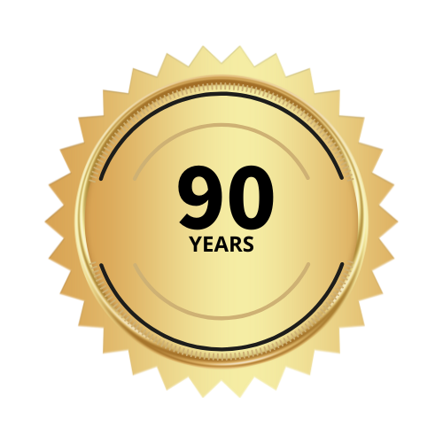 90 years anniversary badge
